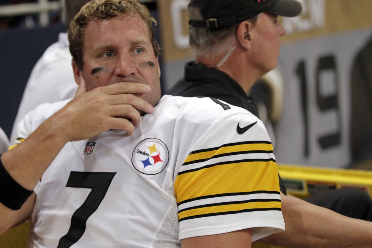 Ben Roethlisberger en las prácticas de Steelers, se espera que juegue