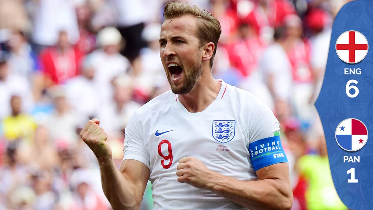 Inglaterra aplastó 6-1 a Panamá, que queda eliminada de Rusia 2018