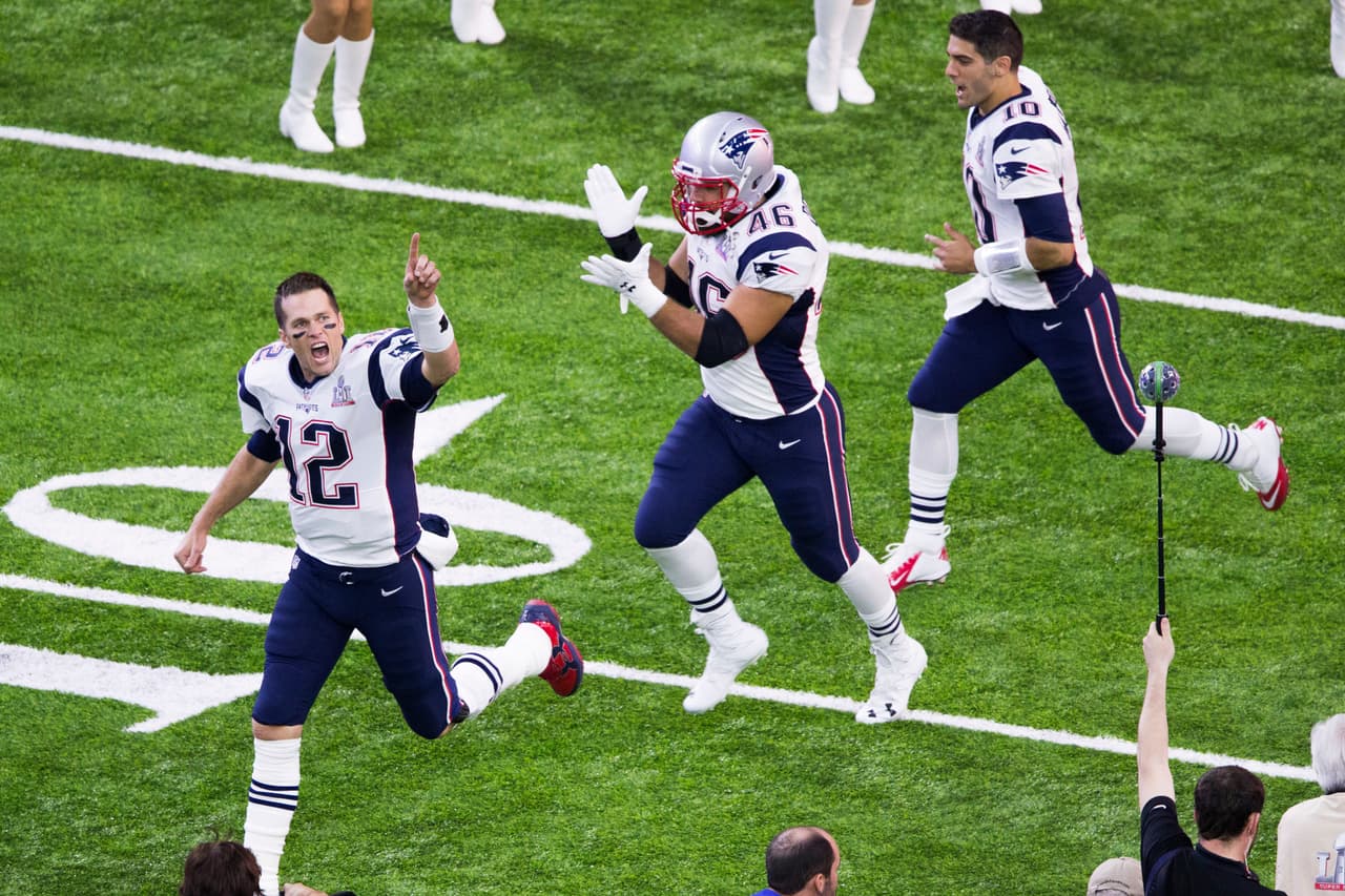 Brady y los Patriots saltaron al terreno de juego llenos de confianza.