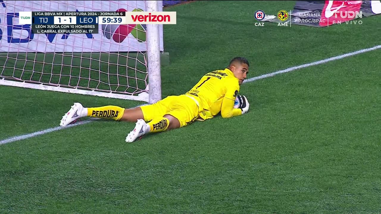 ¡TIRO ATAJADO! disparo por Kevin Balanta.