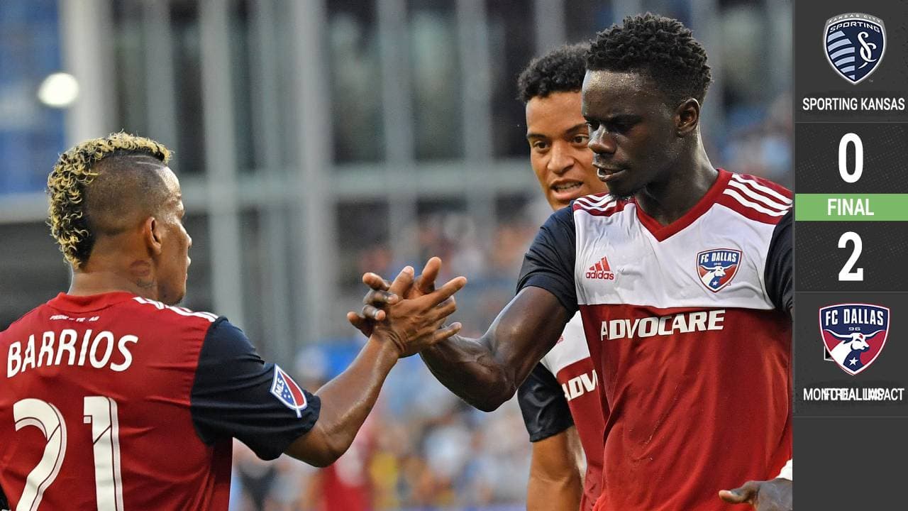 FC Dallas salió con los tres puntos de Kansas City al vencer 2-0 al Sporting
