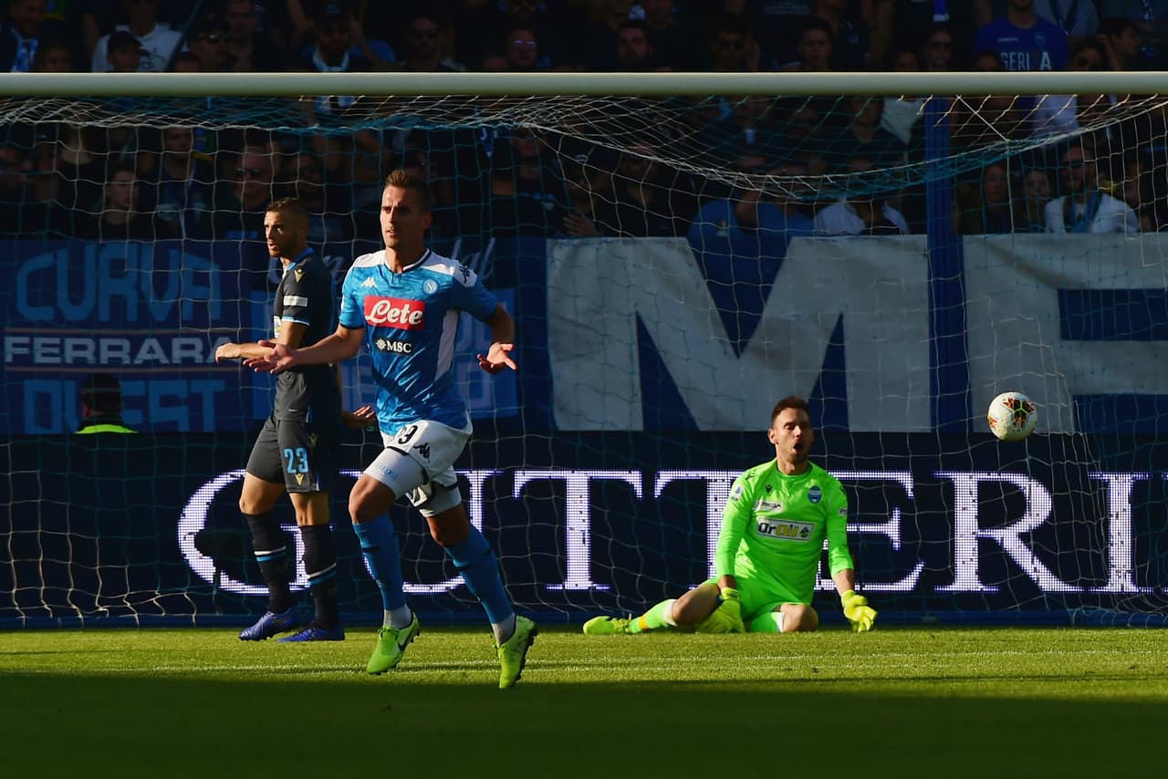 El conjunto de Carlo Ancelotti empata el encuentro ante el SPAL 1-1 y el mexicano, Hirving Lozano, no pisó el terreno de juego.