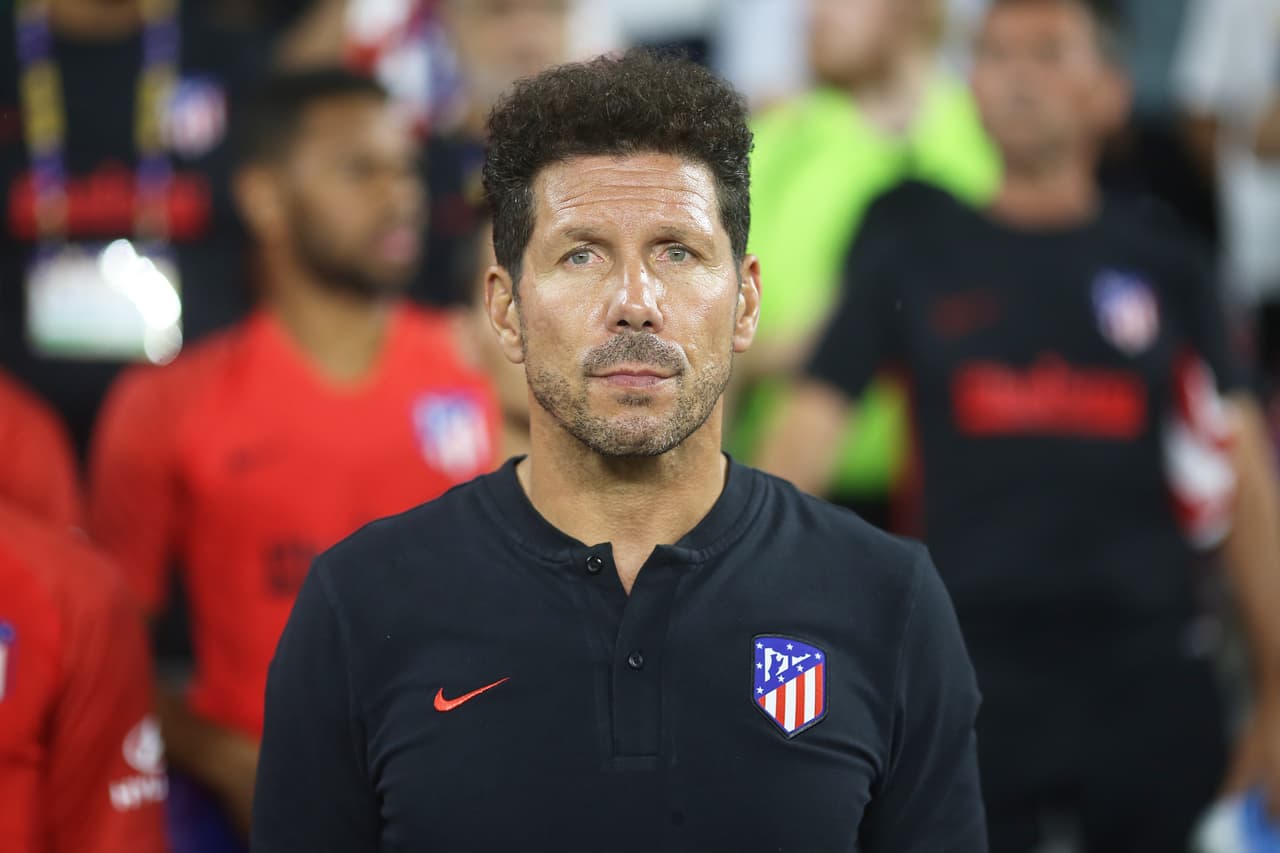 Con el ánimo a tope se vio a Diego Simeone tras vapulear al Real Madrid.