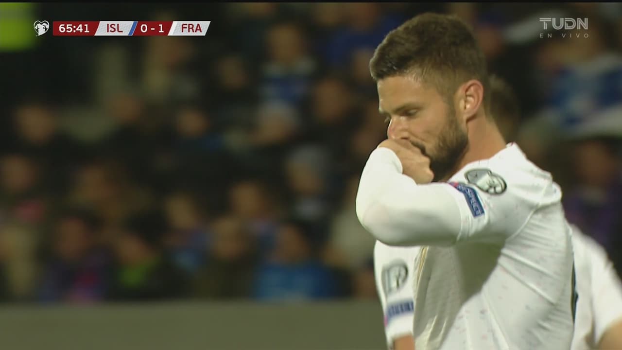 Olivier Giroud no perdona y de penal ya lo gana Francia