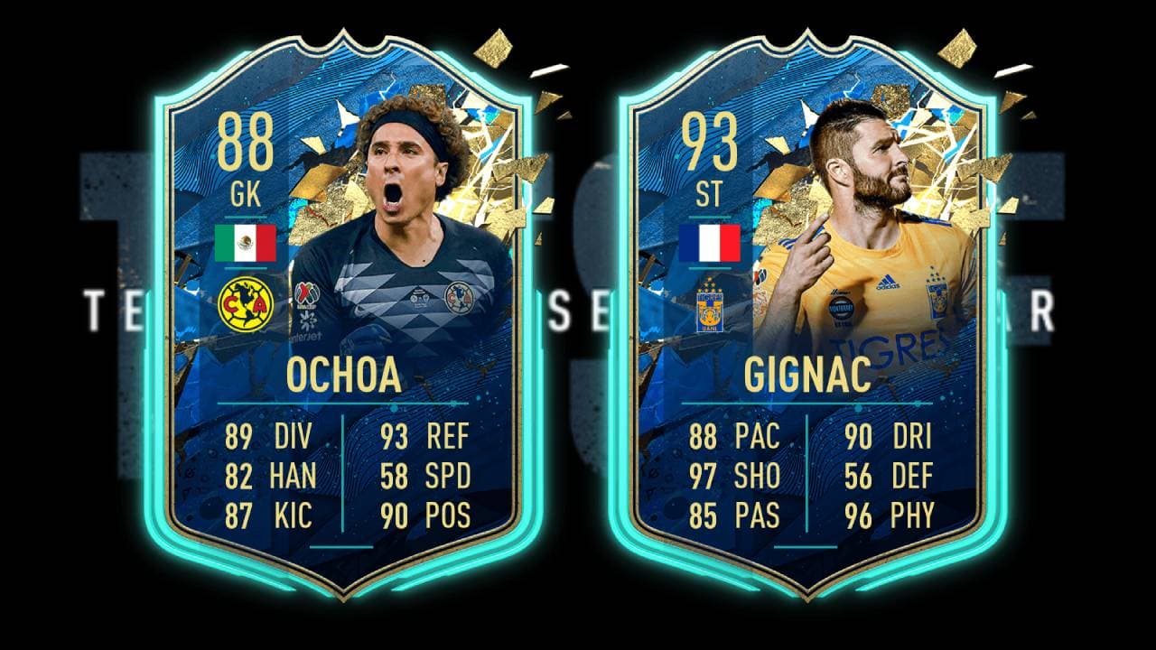 Salieron los TOTS, mejor equipo de la temporada, del FIFA 20 con Memo Ochoa y Gignac a la cabeza de los mejores jugadores del continente americano.