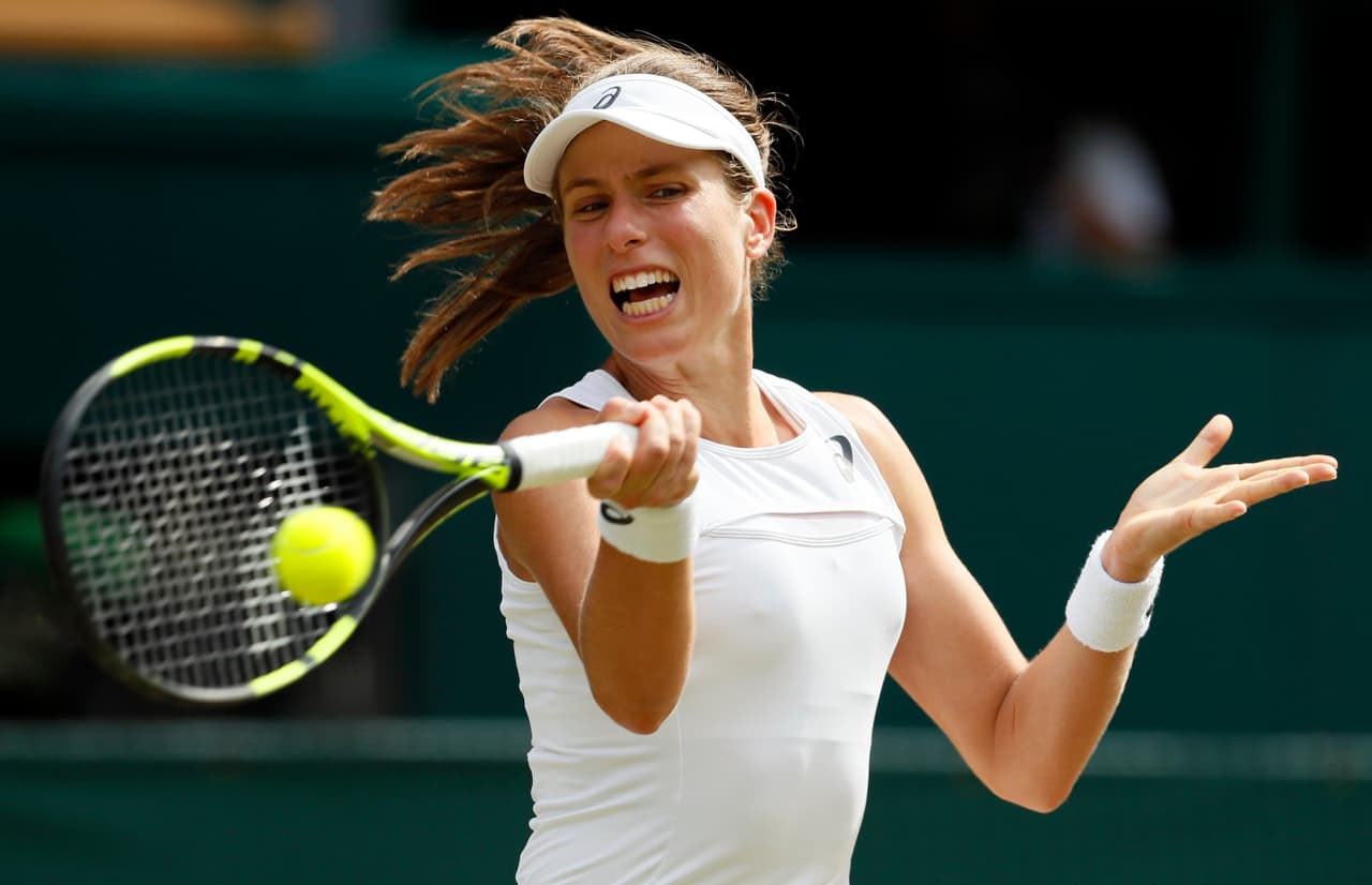 Ya en el segundo set las cosas fueron un poco más fáciles para Venus, aprovechando el desgaste de Konta.