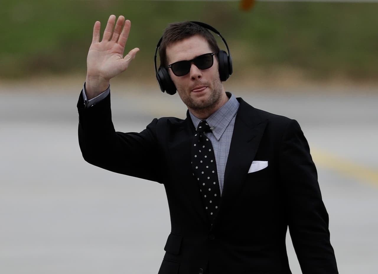 Imágenes del arribo de jugadores de los Rams y los Patriots al Aeorpuerto de Atlanta previo al Super Bowl LIII.