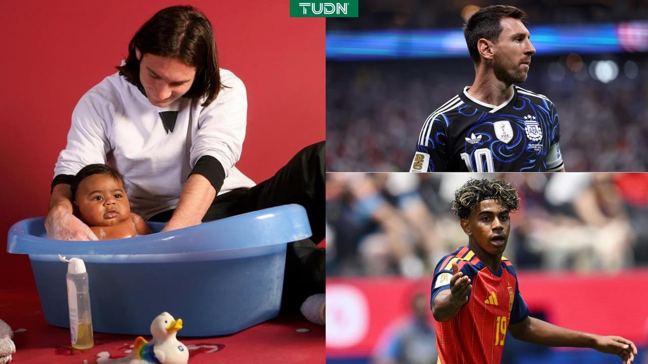 La historia de un Lionel Messi bañando a Lamine Yamal cuando era bebé