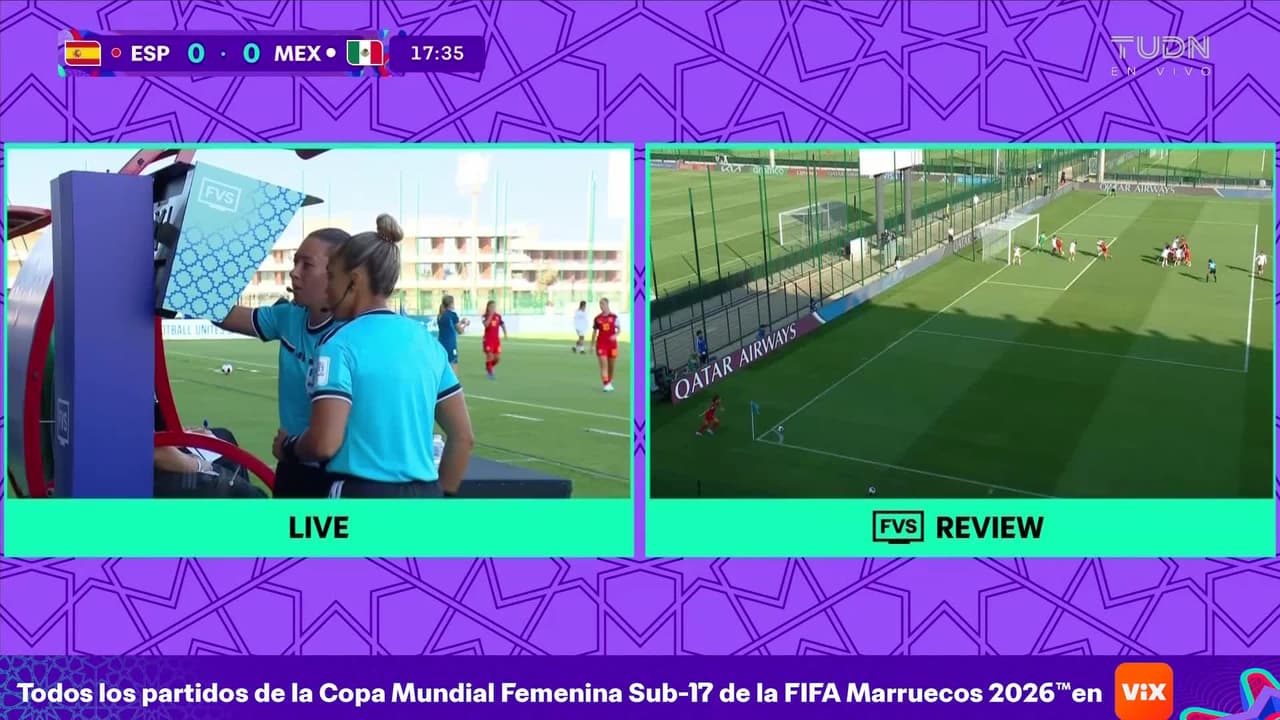¡No hay penal contra México! Tras la revisión en el VAR la central decide que no hubo falta