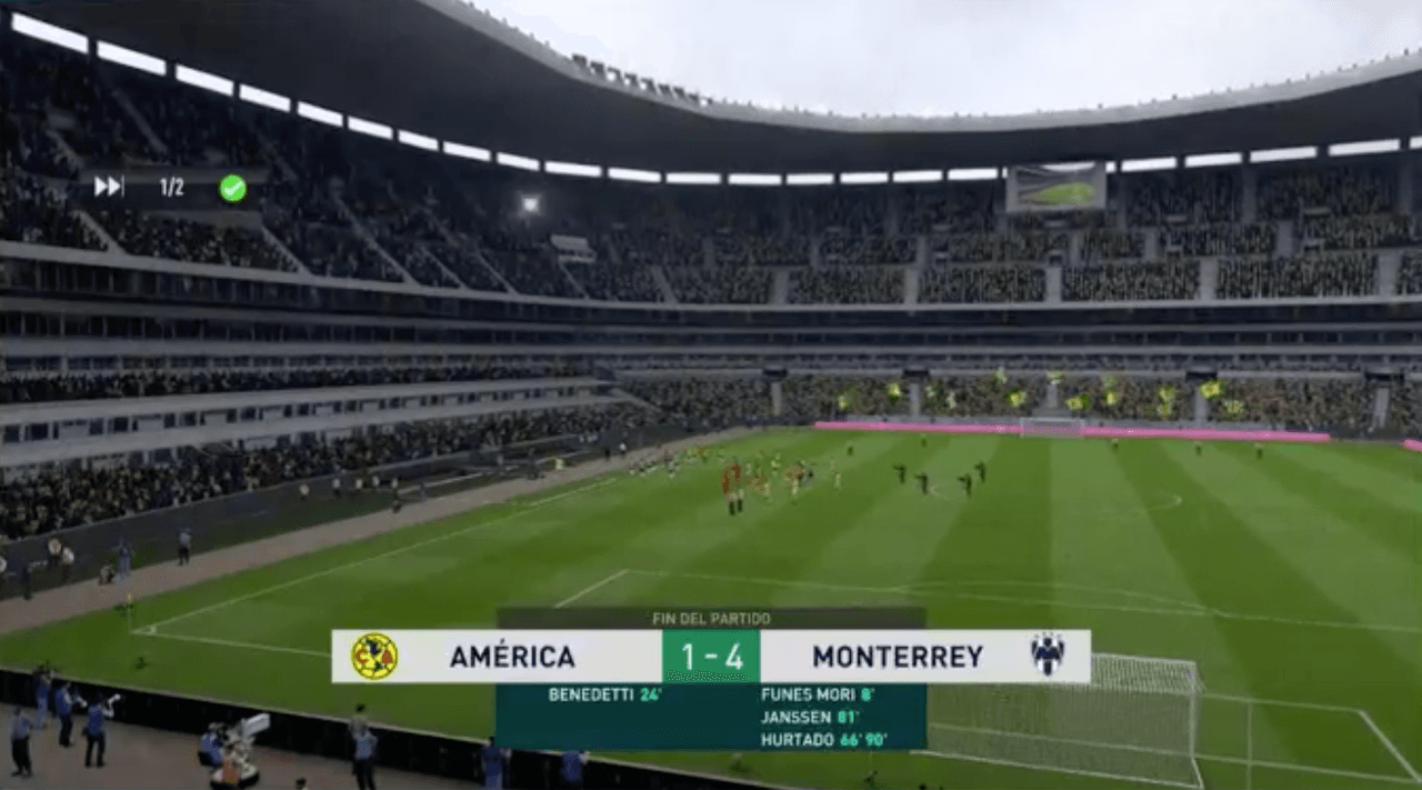 Rayados de Monterrey impuso condiciones, marcó el ritmo del juego y fue contundente ante unas Águilas del América que descuidaron la zona defensiva.