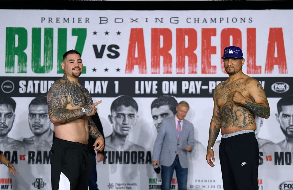 El primero en subir a la romana fue Chris Arreola que detuvo la aguja en 228 libras. Posteriormente llegó el turno para Andy Ruiz que puso el equilibrio en 256 libras.