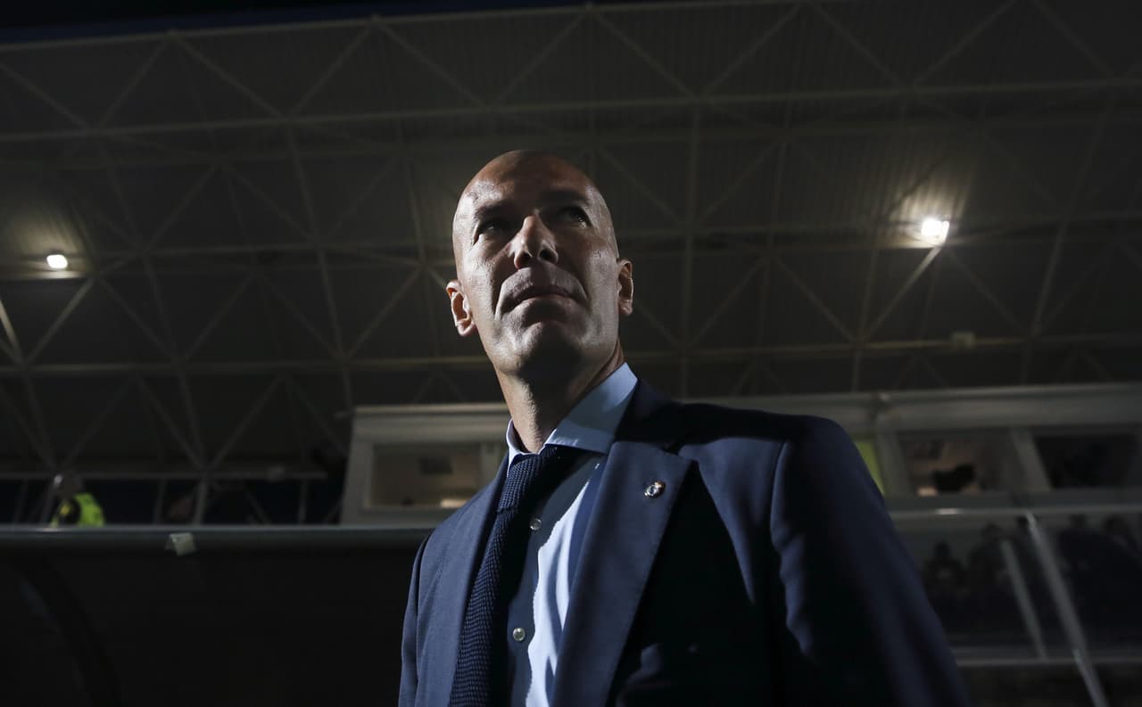 Zidane llegaba al modesto estadio como el Mejor Entrenador del Mundo después de los premios The Best de la FIFA.
