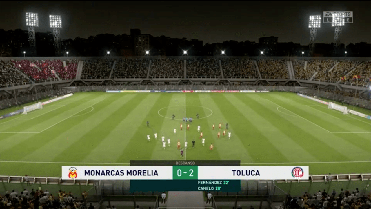 En el debut entre Monarcas Morelia y los Diablos Rojos de Toluca, el conjunto escarlata e impuso de forma contundente con doblete de Leo Fernández (22' y 60'), Canelo (28') y Gigliotti (80').