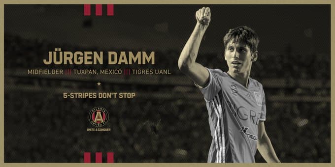 Atlanta United FC anuncia el fichaje de Jurgen Damm