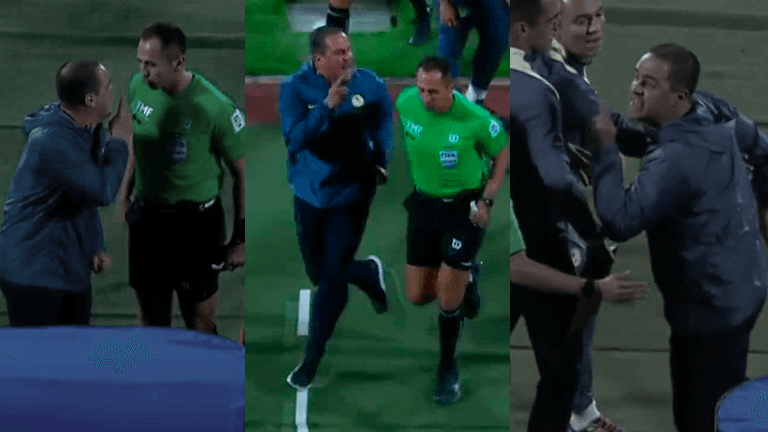 Jardine pierde la cabeza, encara al árbitro y lo terminan echando