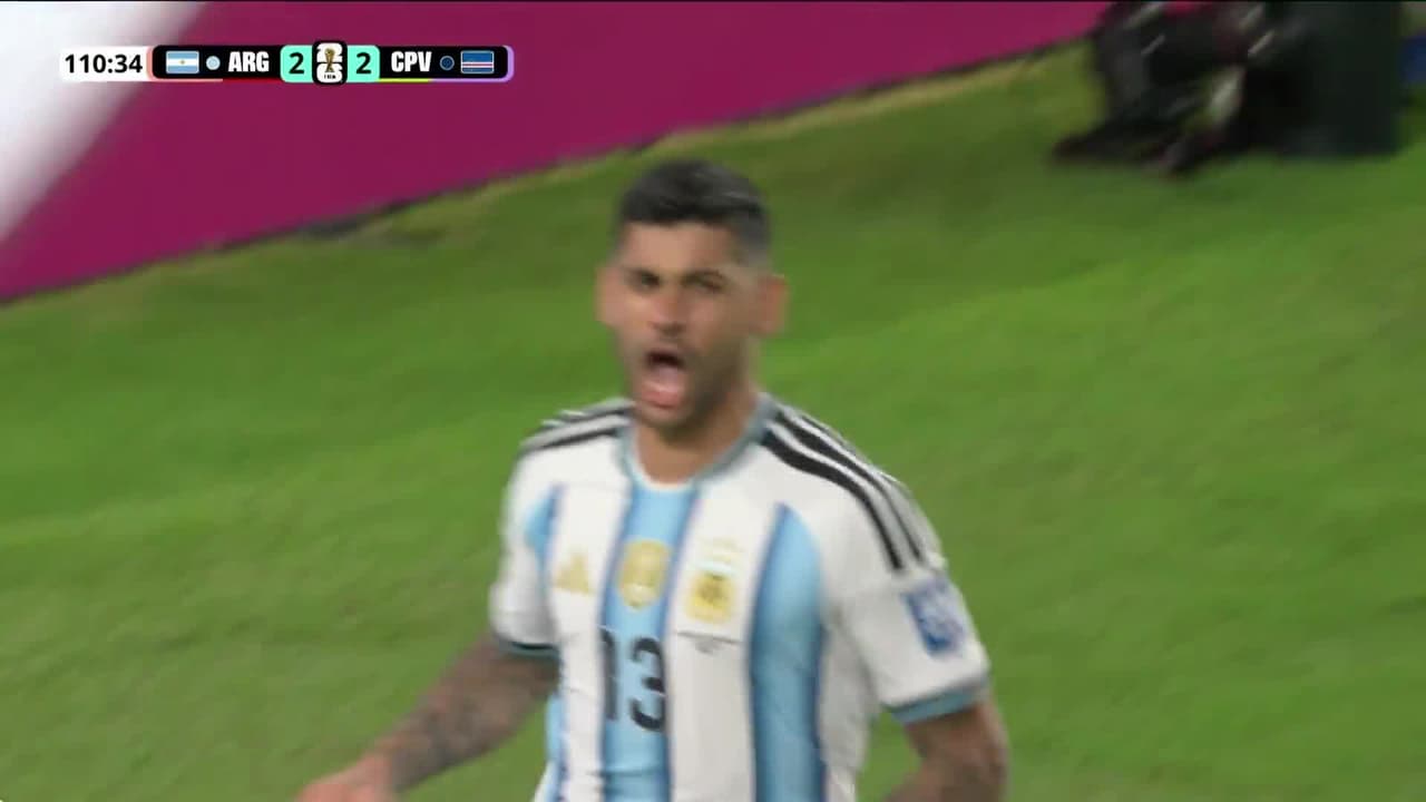 ¡Gol de octavos de final! Cuti Romero cabecea y pone arriba a Argentina