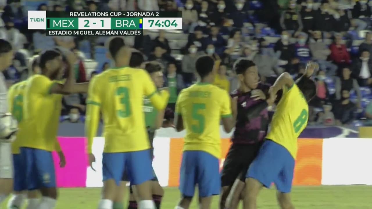 ¡Se armó en Celaya! Codazos y empujones del Tri Sub-20 vs. Brasil