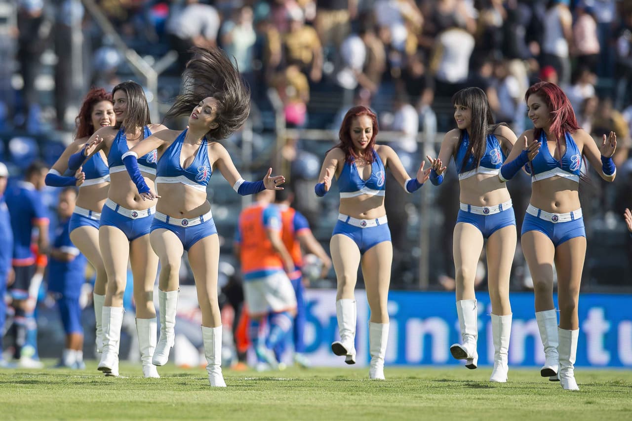 La belleza de las porristas en la fecha 9