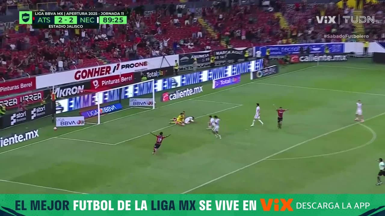 ¡Penal y gol de los Rojinegros! A lo Atlas, Diego González marca el gol de la victoria
