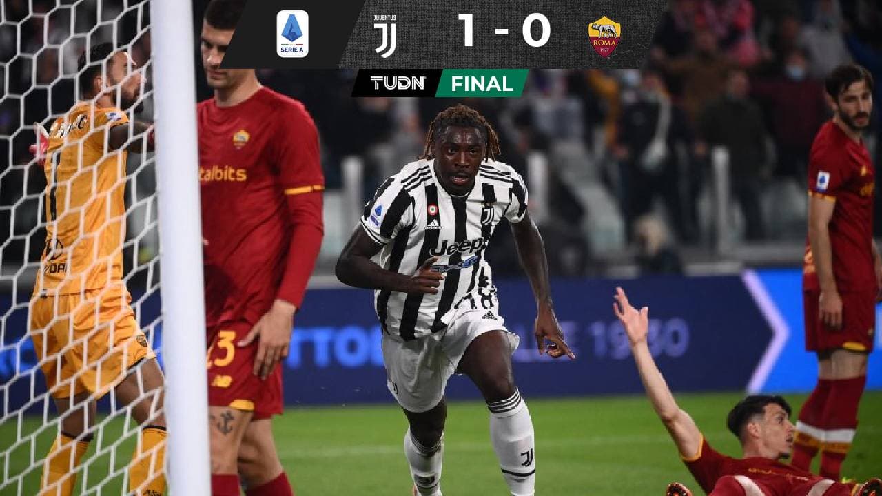 Juventus, con gol de Kean, venció a la Roma de Mourinho