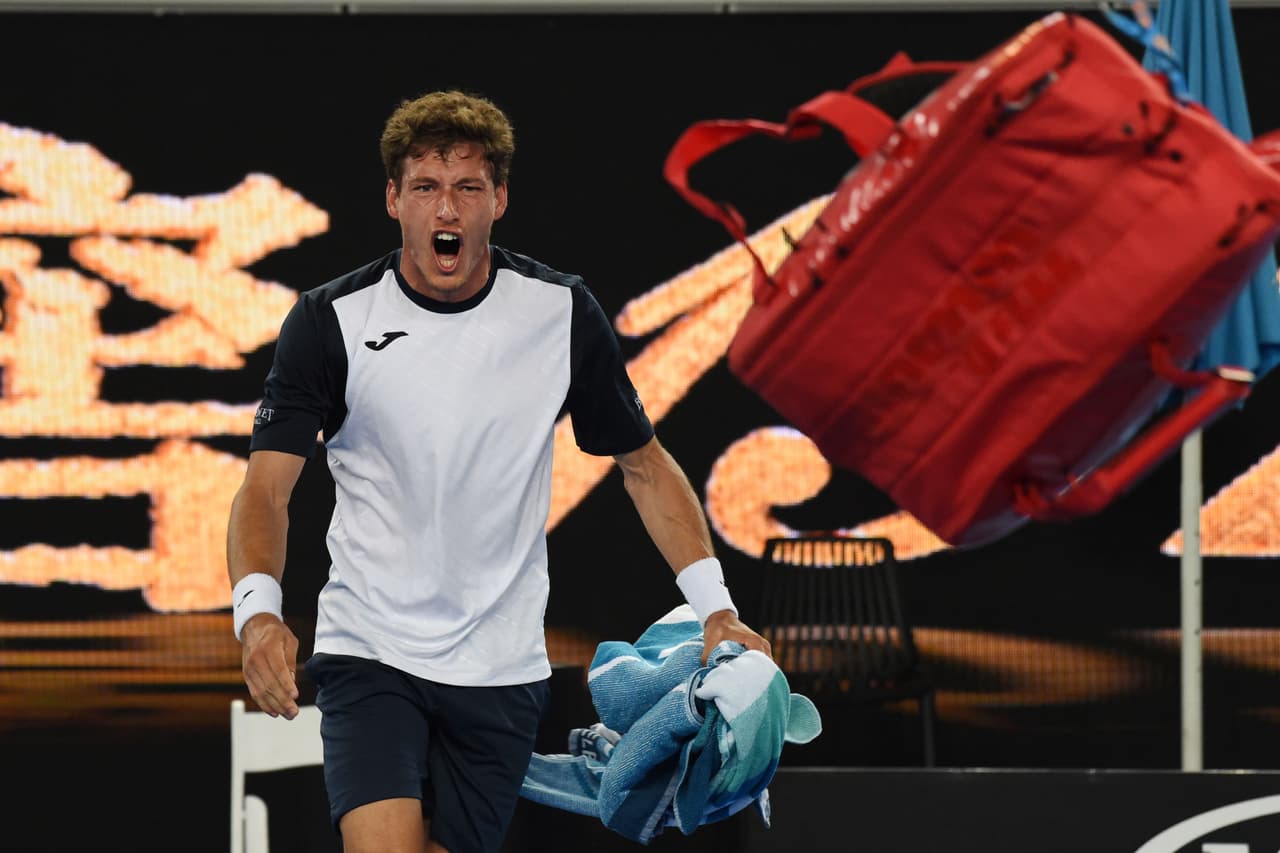 El español Pablo Carreño protagonizó en gesto de ira bochornoso en un partido épico contra el japonés Kei Nishikori, que se impuso en Octavos de final del Abierto de Australia tras cinco horas.