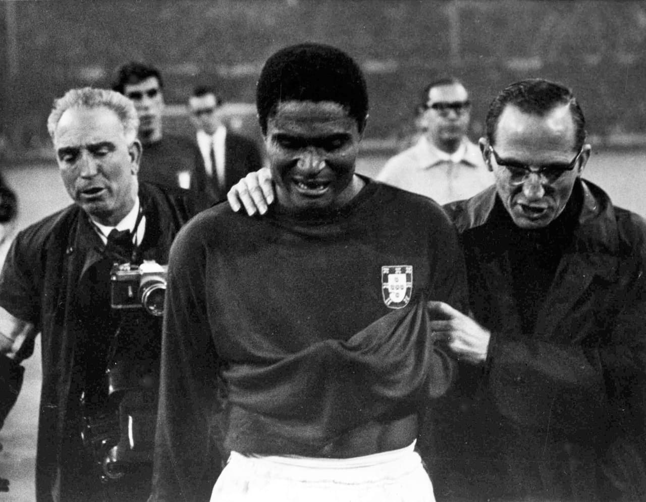 Eusebio pasó a la historia de los Mundiales por ser una auténtica figura con Portugal en el Mundial de Inglaterra 1966, del que fue goleador y uno de los más sobresalientes.