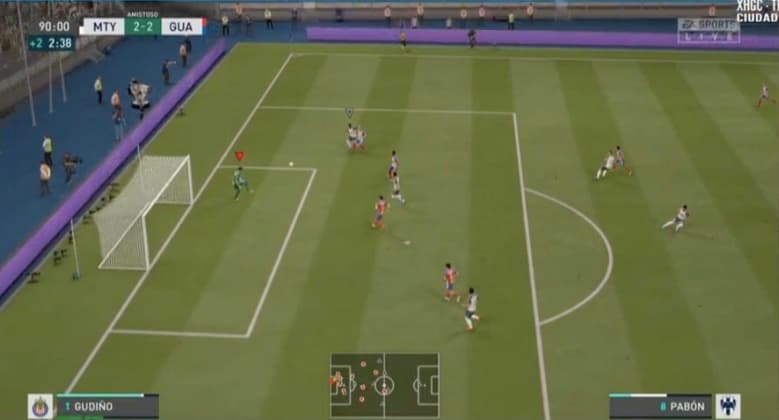 Gudiño logra despertar en el segundo tiempo y consigue sacar el empate ente los Rayados de Luis Cárdenas.