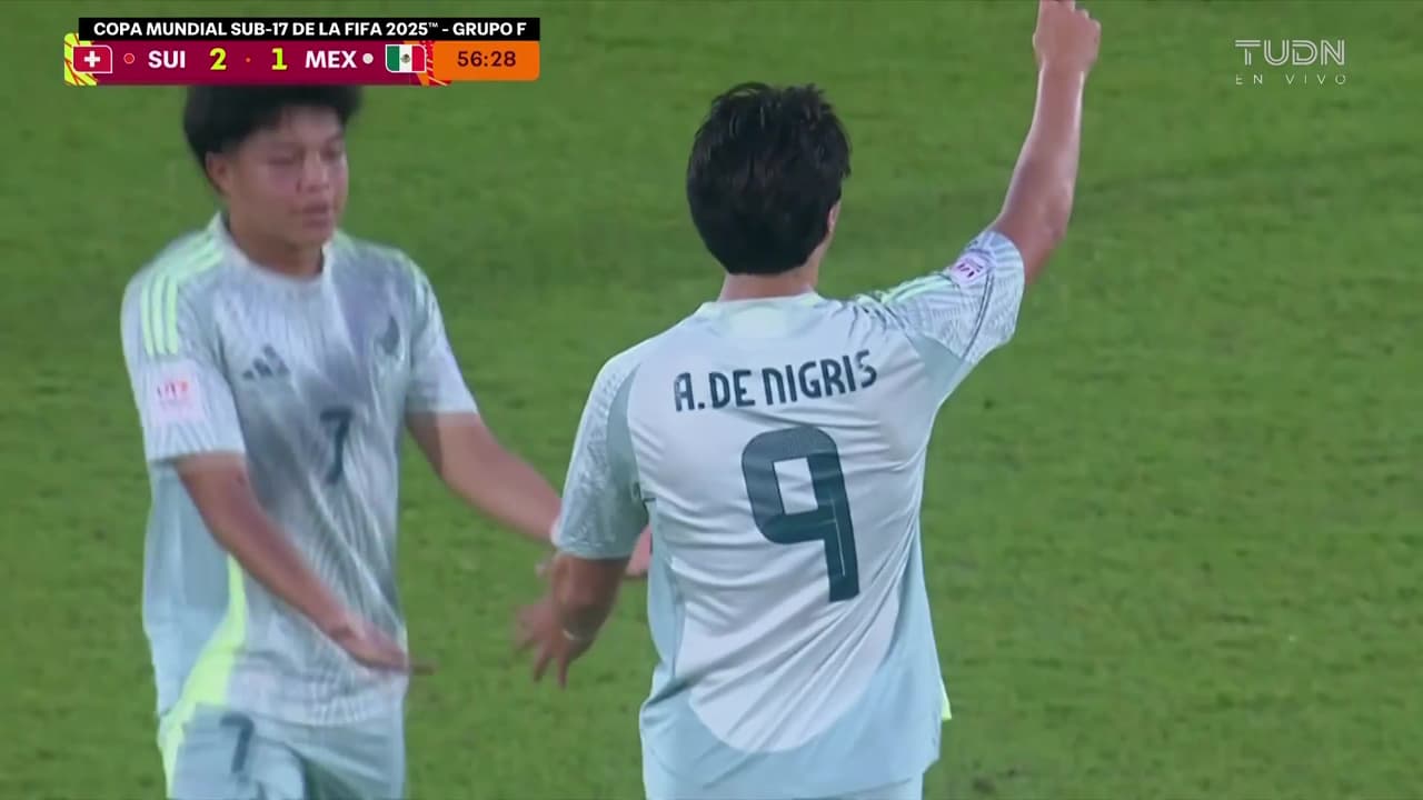 ¡Gol de México! Aldo De Nigris descuenta el marcador vs. Suiza