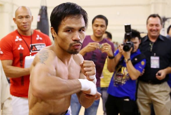 Manny Pacquiao entrena