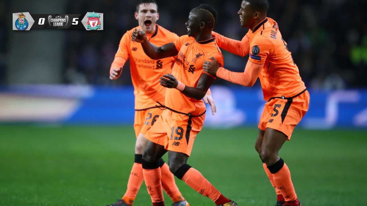 Paliza: Triste día de San Valentín para los mexicanos del Porto ante el Liverpool