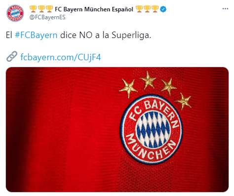 El Bayern Munich dice NO a la Super Liga.