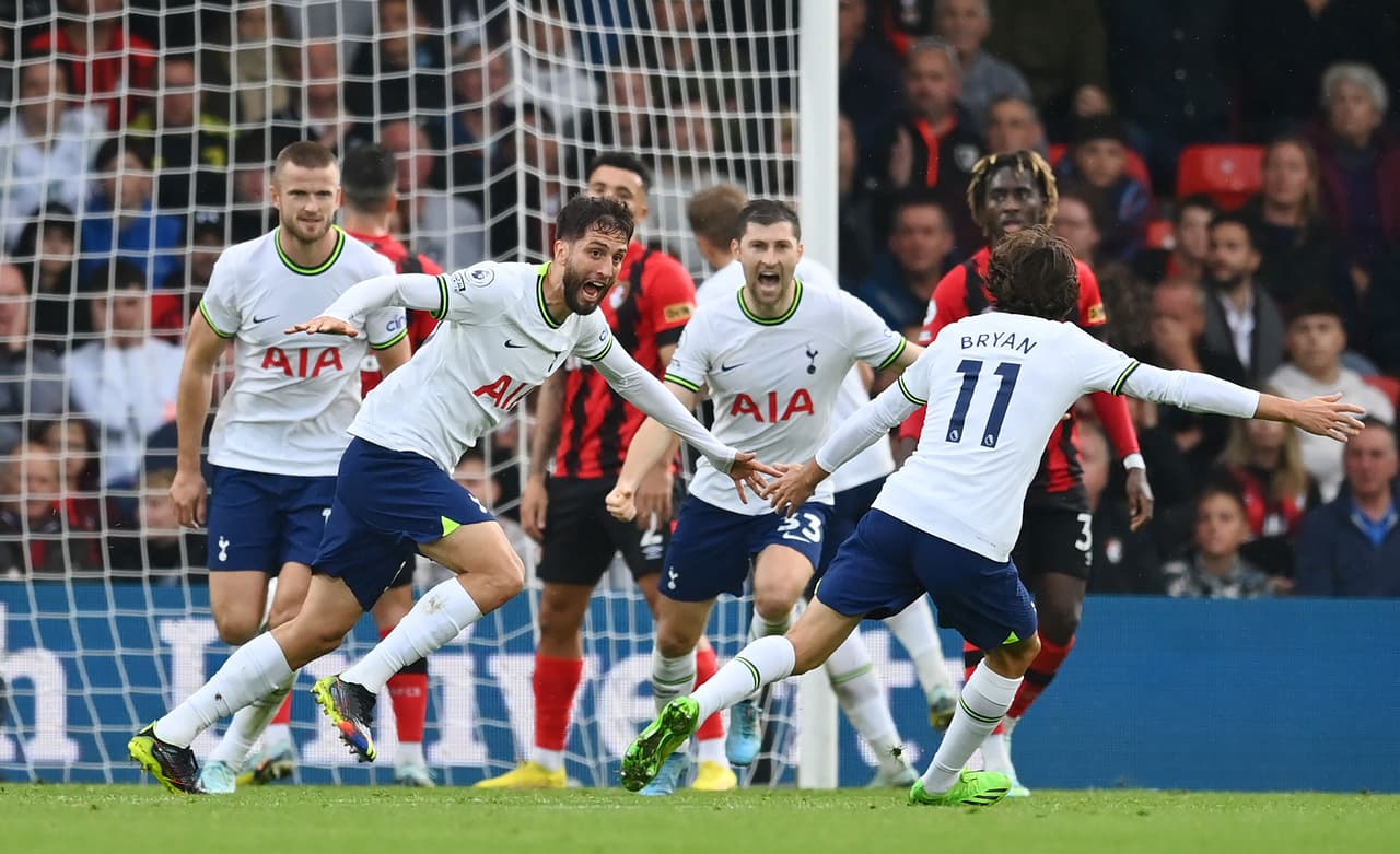 Tottenham tuvo un vibrante partido ante el Bournemouth y al final logró llevarse los tres puntos.