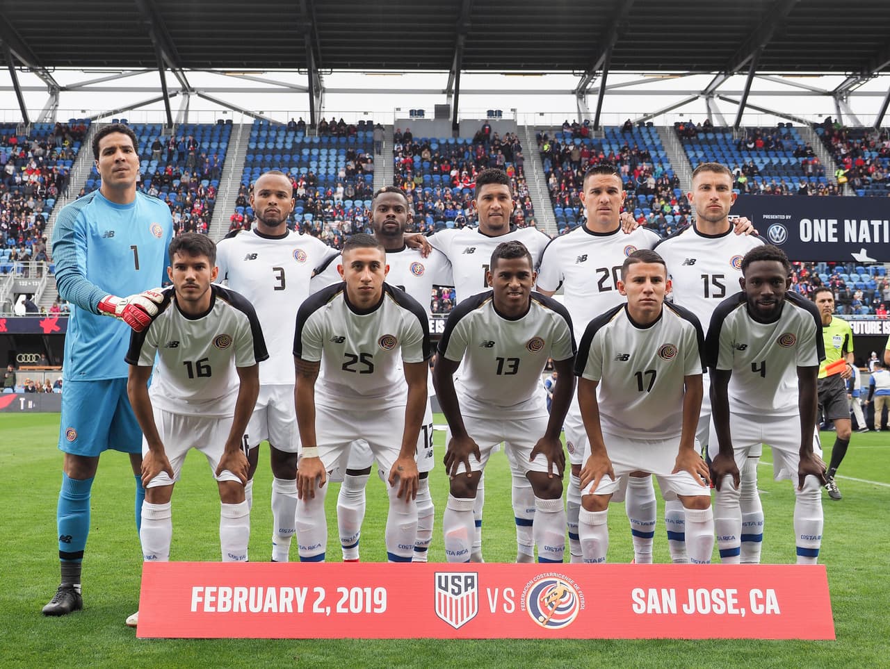 Costa Rica con mayoría de jugadores del campeonato local en este amistoso.
