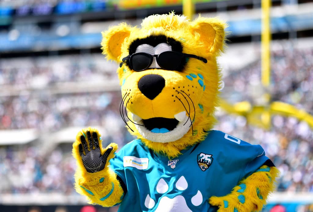 Jaxson de Ville, la 'temible' mascota de los Jacksonville Jaguars.