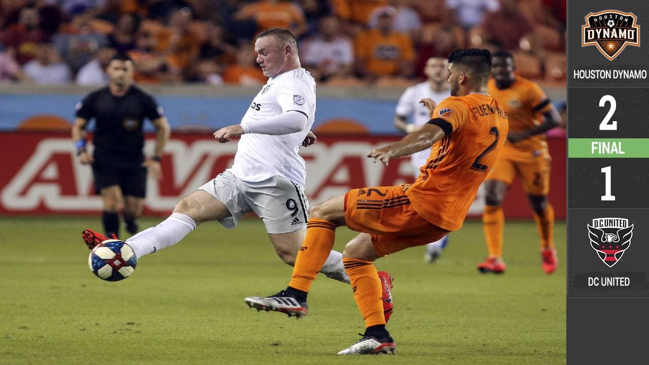 Wayne Rooney anotó pero Houston le dio la voltereta a DC en un abrir y cerrar de ojos