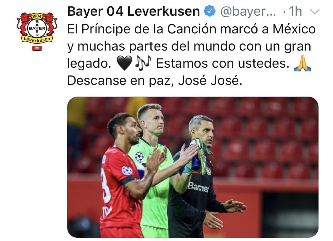 Diferentes clubes alrededor del mundo dieron su último adiós al príncipe de la canción.