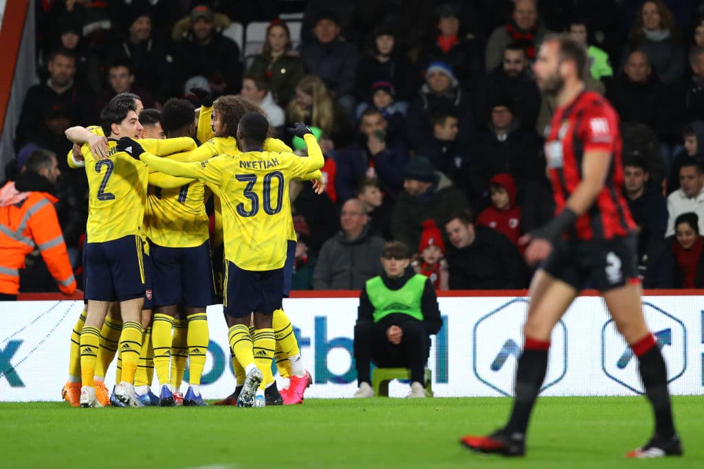 El Arsenal derrotó al Bournemouth 1-2, a domicilio, en la cuarta ronda de la FA Cup, con goles de Saka y Nketiah, que disputó el inicio de la misma con el Leeds United.