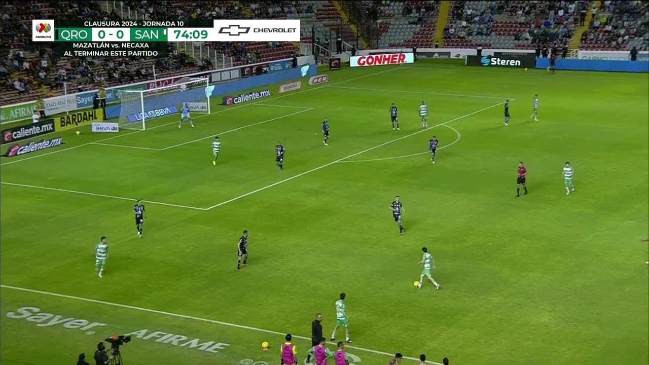 ¡TIRO ATAJADO! disparo por Ramiro Sordo.