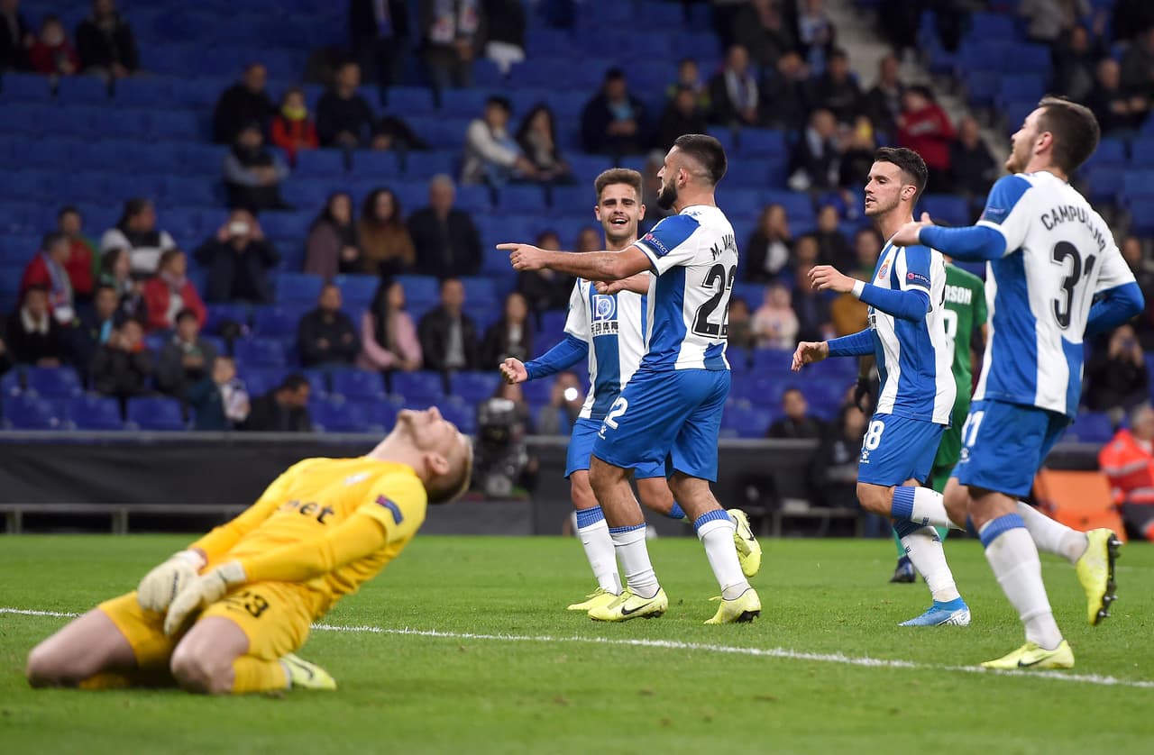 Grupo H: RCD Espanyol 6-0 Ludogorets; Ferencváros 0-0 CSKA Moscú
