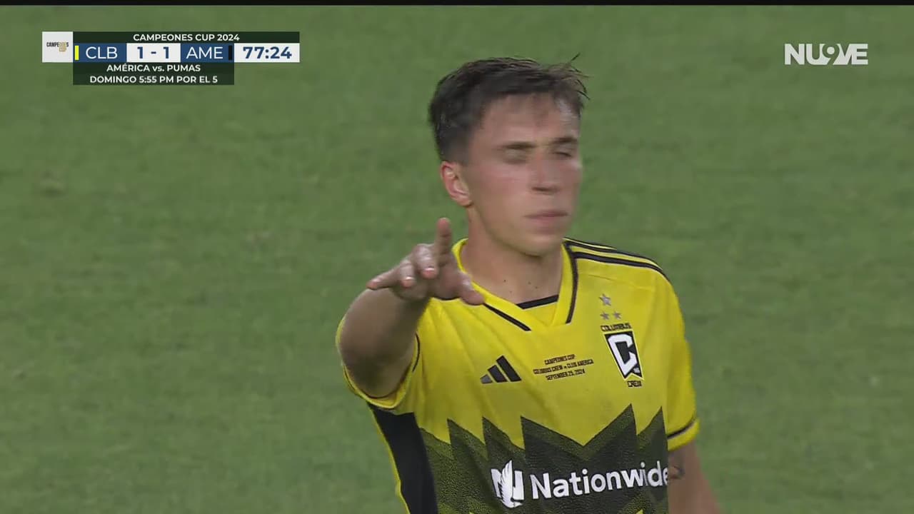 ¡Lo empata el Crew! Amundsen la manda a las redes del América