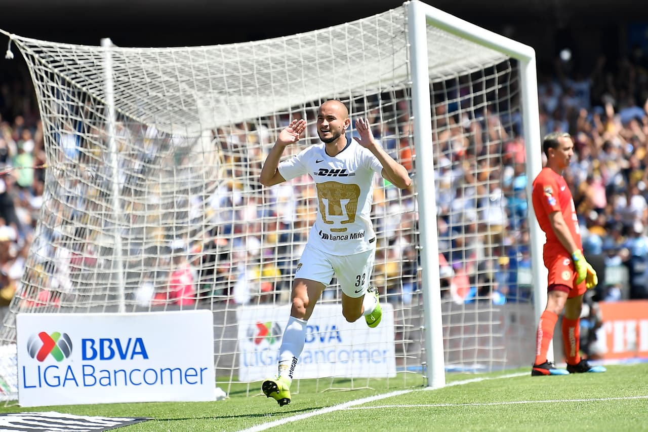 El gol de Carlos González significó el 1-0 de Pumas con el que rompe una racha de 11 partidos sin vencer a las Águilas.