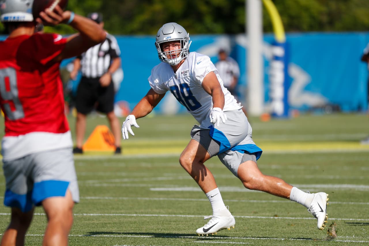 Así se preparan los Detroit Lions en su campo de entrenamiento en Allen Park, Michigan.