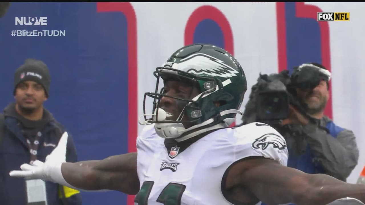 ¡Paliza en Nueva York! Otro pase largo de Jalen Hurts e Eagles gana 21-0