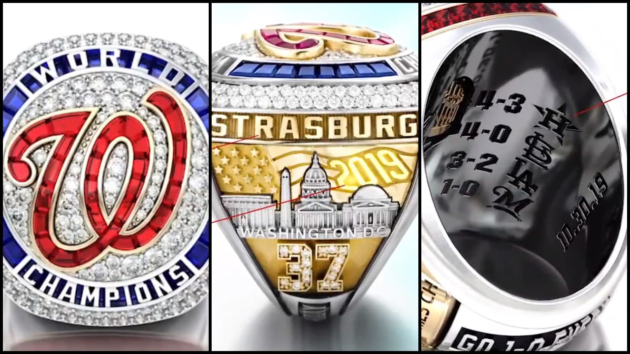 El lujoso, merecido y auténtico anillo que recibirán los integrantes de los Washington Nationals, campeones de la Serie Mundial 2019.