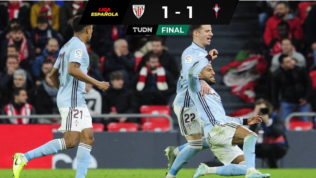 Con Néstor Araujo, el Celta empató con el Athletic de Bilbao