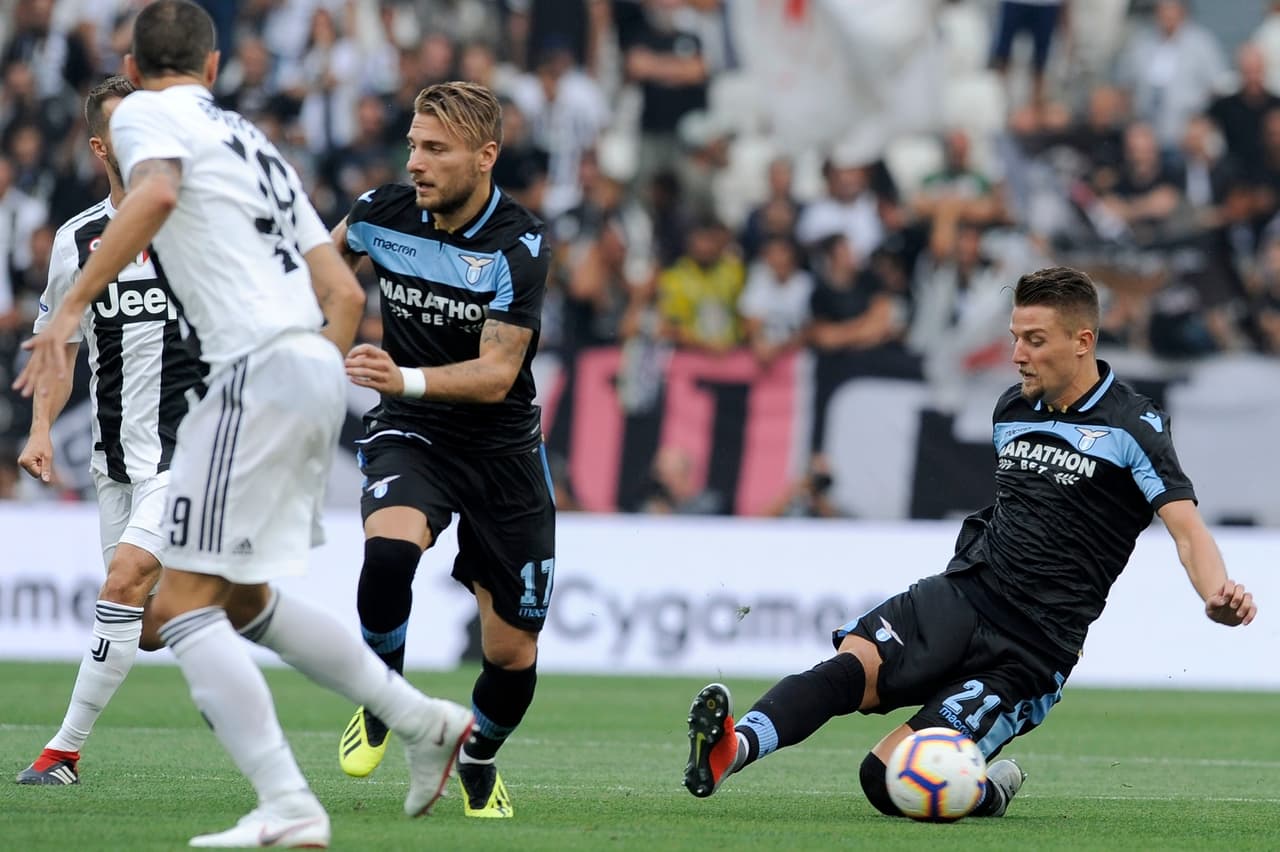 Por el lado de los romanos, Ciro Immobile y Sergej Milinkovic Savic eran los jugadores más peligrosos.