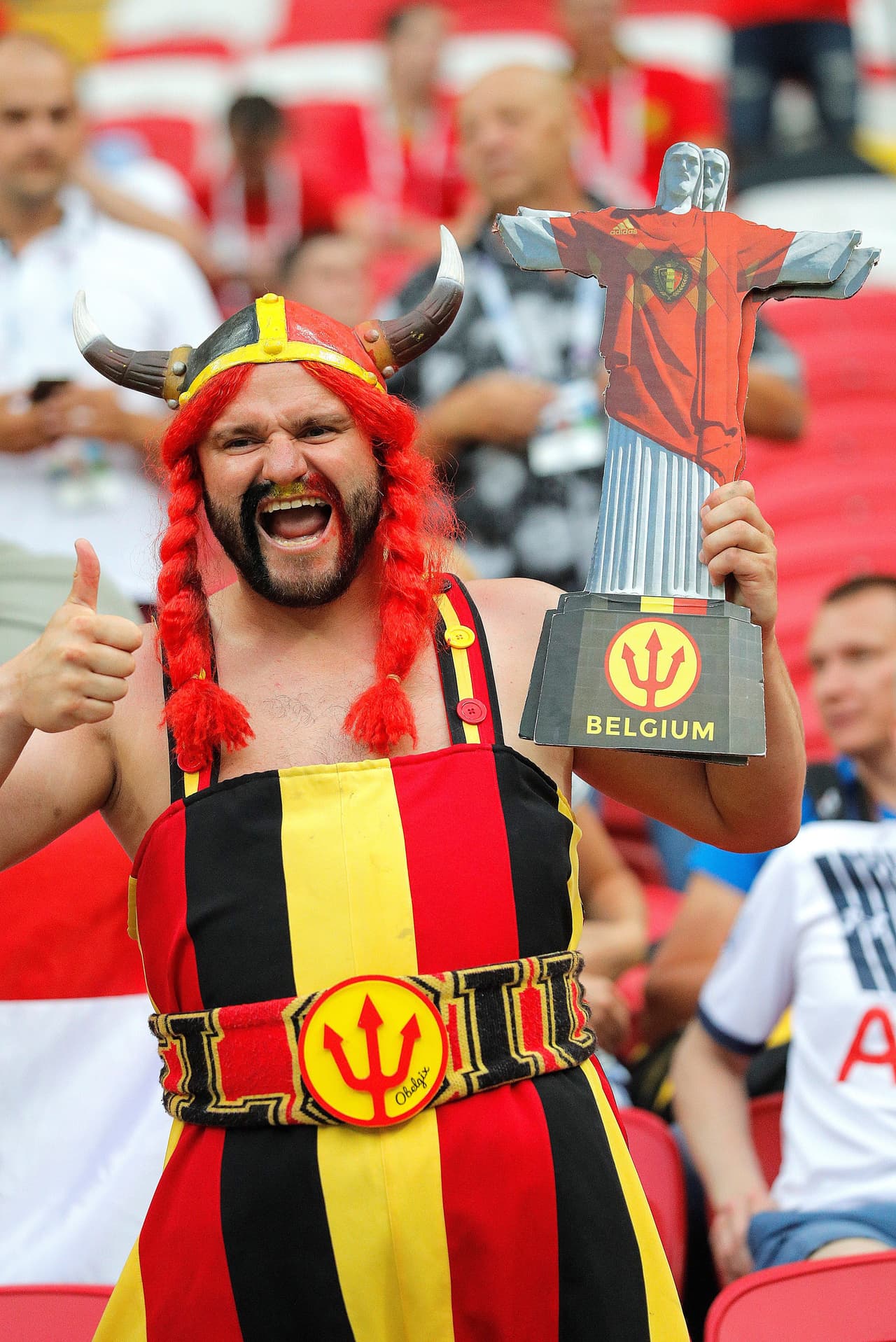 La alegría, el colorido y toda la fiesta de los fanáticos hacen parte del duelo de cuartos de final entre Brasil y Bélgica en Kazán, para conocer el segundo semifinalista del Mundial de Rusia 2018.