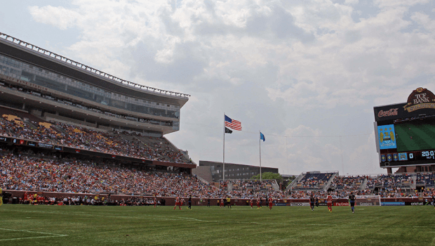 Minnesota United no tendrá un estadio propio en su temporada inaugural en la MLS y jugarán sus encuentros en el TFC Bank Stadium, el cual tiene capacidad para 50,000 espectadores.