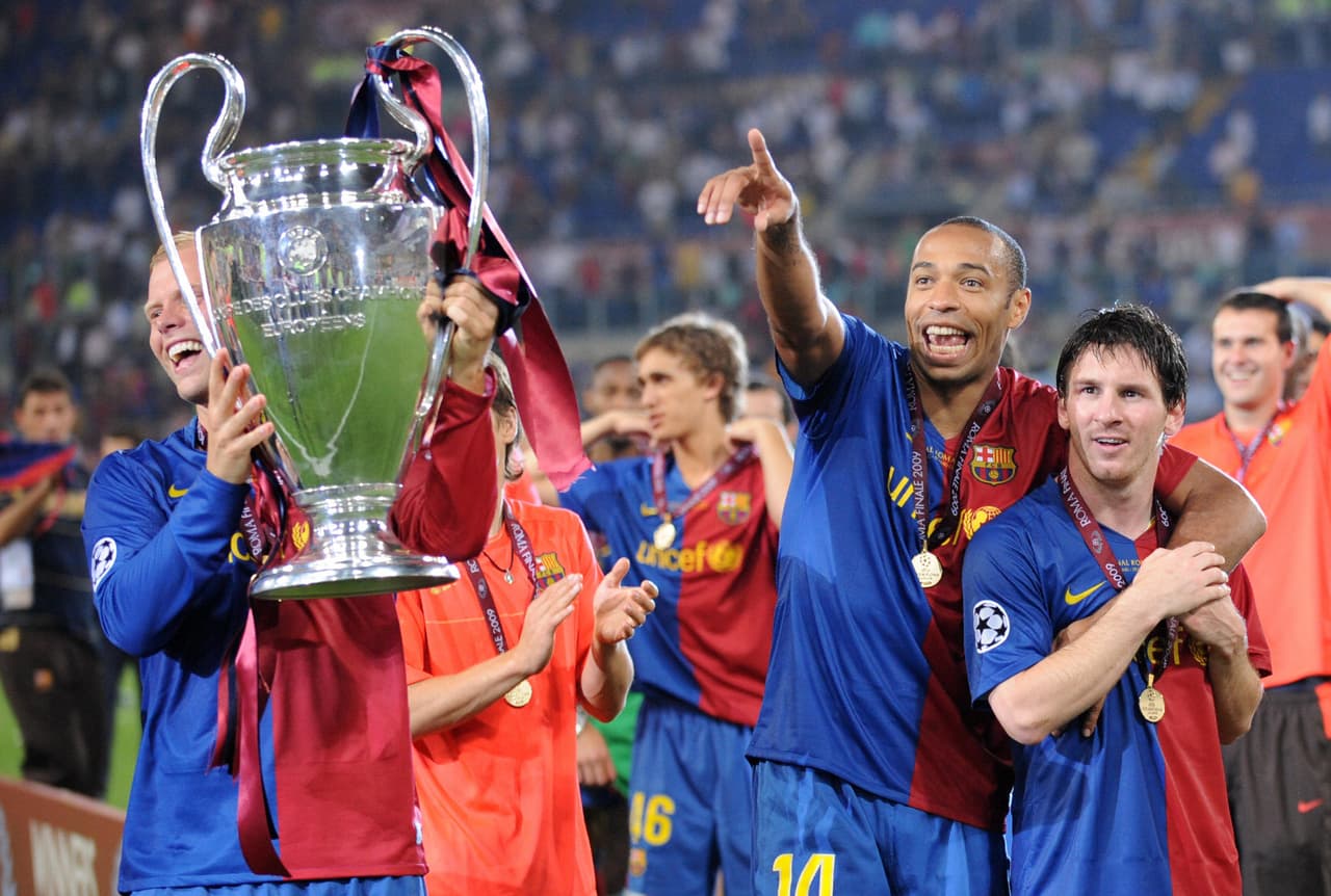 A finales de la temporada del 2009 Barcelona completaría la hazaña del triplete al conquistar la Champions League en Roma, el último gol ante el Manchester United fue obra del argentino quien así coronó un gran certamen.
