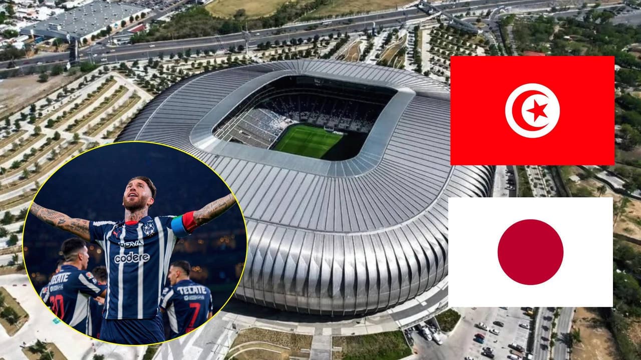 Sergio Ramos celebra que Monterrey reciba el partido mil de los Mundiales